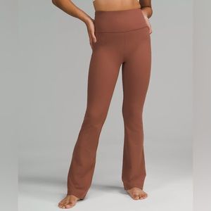 Lululemon Groove Super High Rise Flared Pant Nulu in Ancient Copper